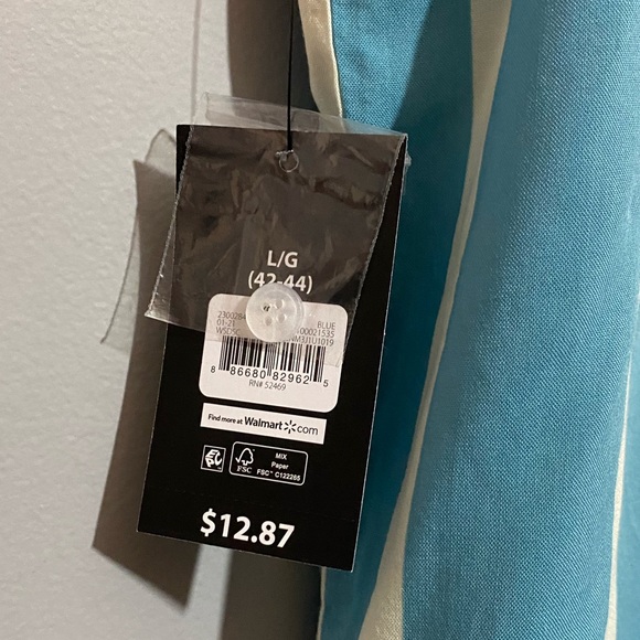 Blue & White Striped Button Down - Picture 4 of 4